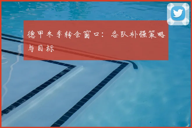 德甲冬季转会窗口：各队补强策略与目标